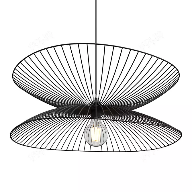 Modern Dragonfly Pendant Light 3D model image 1