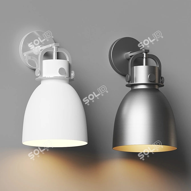 Modern Katie Wall Sconce Fixture 3D model image 2