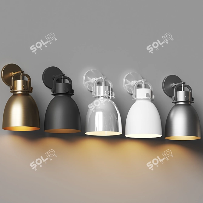 Modern Katie Wall Sconce Fixture 3D model image 4