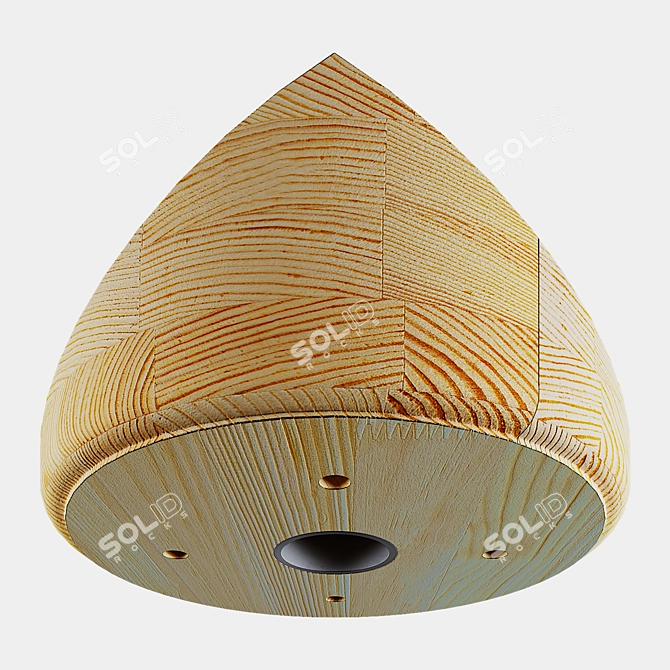 Angular Ceiling Light Mounting Bracket 3D model image 1