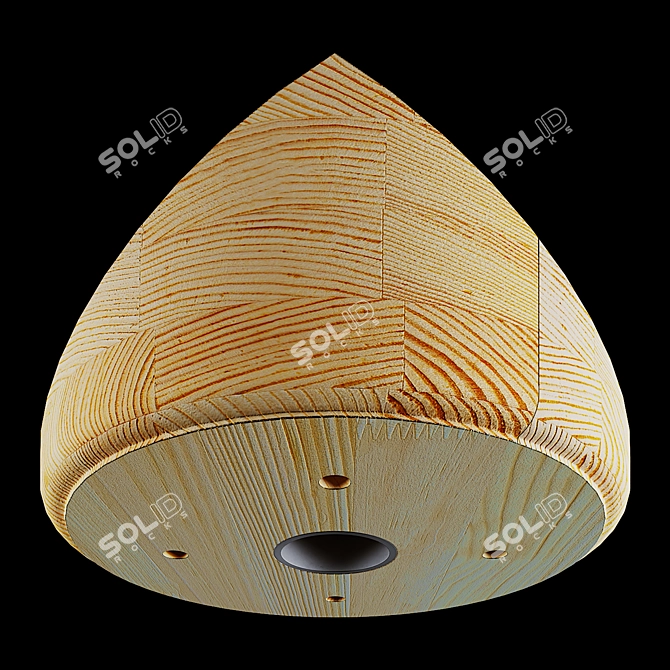 Angular Ceiling Light Mounting Bracket 3D model image 2