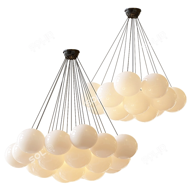 Cielo Ogden Chandelier: Elegant Illumination 3D model image 2