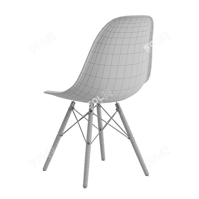 Modern Eames Style Office Chair 3D model image 5