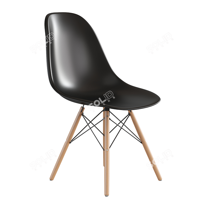 Modern Eames Style Office Chair 3D model image 6