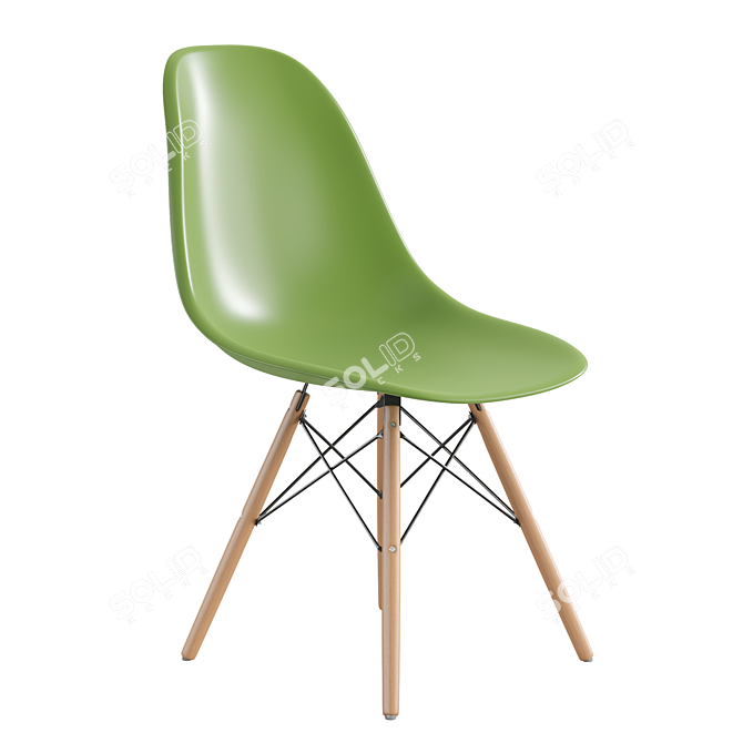 Modern Eames Style Office Chair 3D model image 7