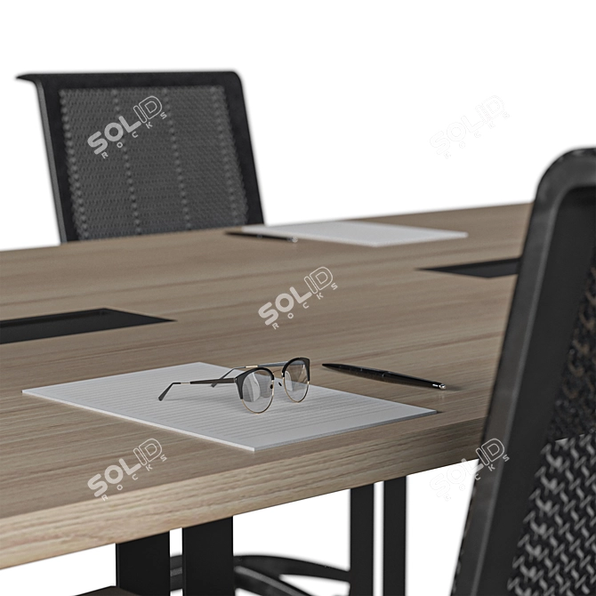 Modern Office Conference Table 2015 3D model image 4