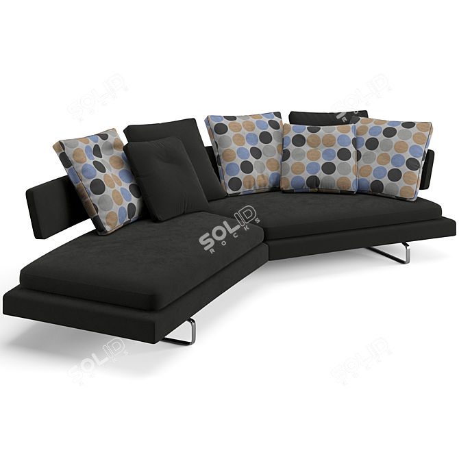 B&B Italia Arne Modern Sofa 3D model image 4