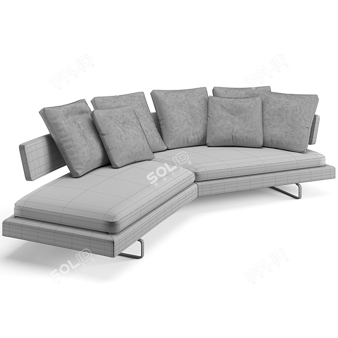 B&B Italia Arne Modern Sofa 3D model image 7