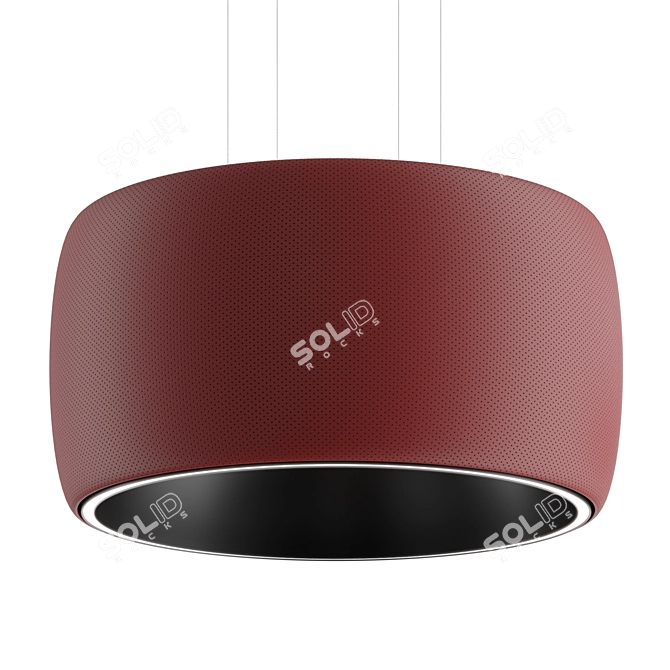 Ultra-Luxe Black Hole Pendant 3D model image 4