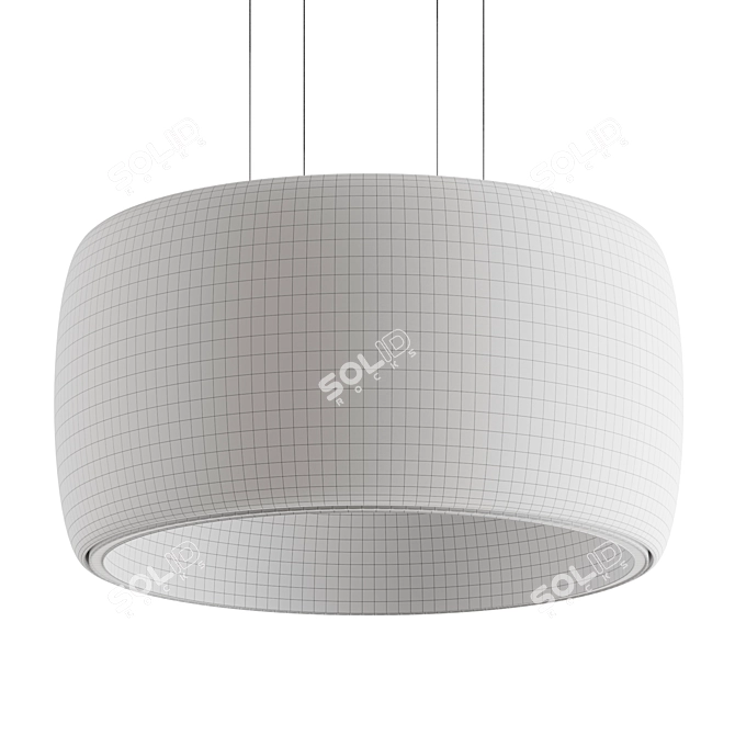 Ultra-Luxe Black Hole Pendant 3D model image 5