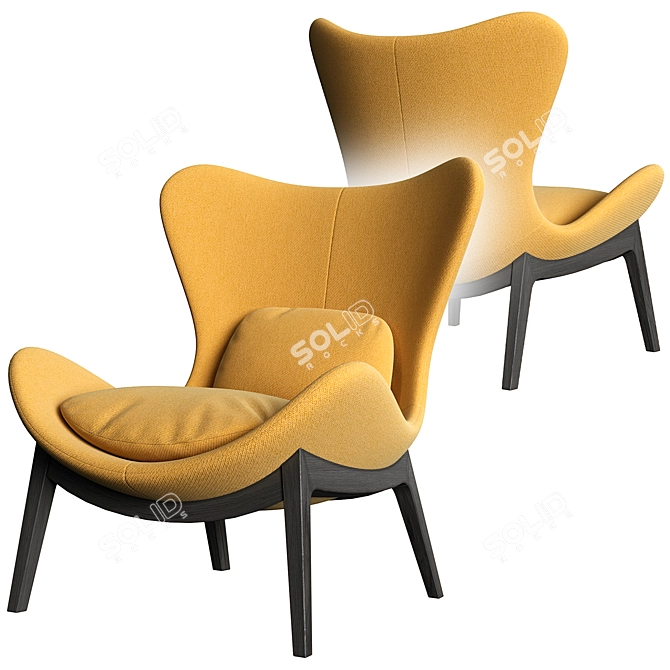 Modern Lounge Chair Lazy Home 3D model image 9