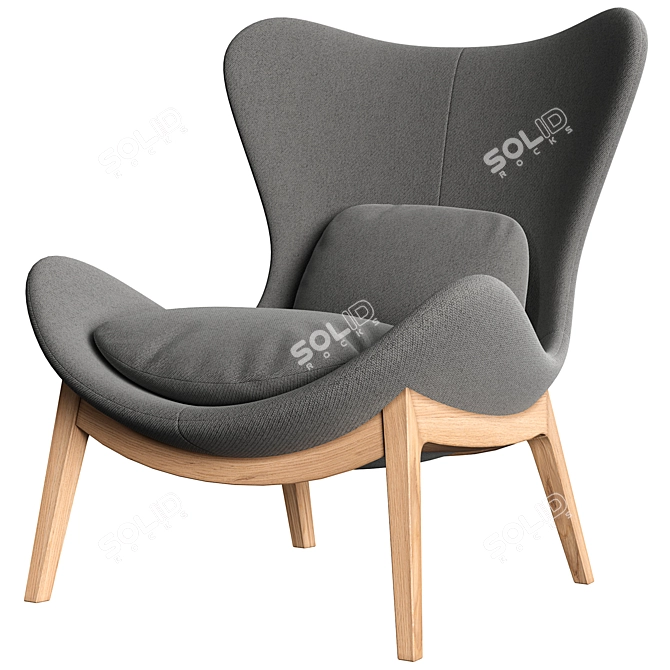 Modern Lounge Chair Lazy Home 3D model image 11