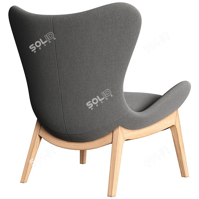 Modern Lounge Chair Lazy Home 3D model image 12