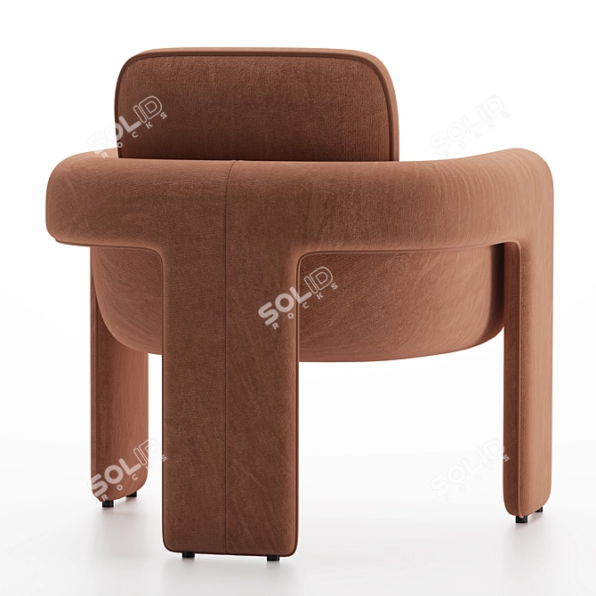 Artisan Henna Accent Chair 3D model image 4
