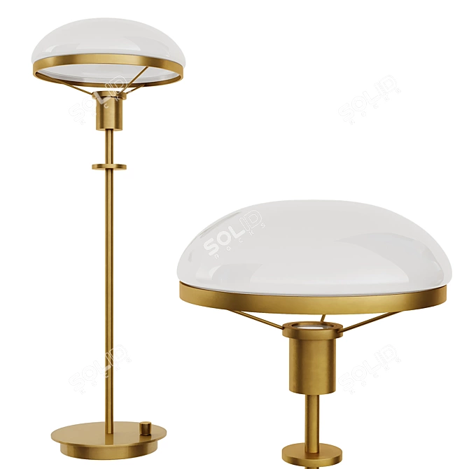 Elegant 3D Othello Lamp 2016 3D model image 1