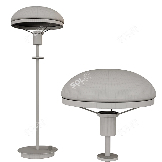 Elegant 3D Othello Lamp 2016 3D model image 3