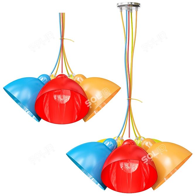 MW-Light Улыбка Pendant Chandelier Lamp 3D model image 1