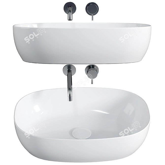 Antoniolupi SENSO Countertop Washbasin 3D model image 1