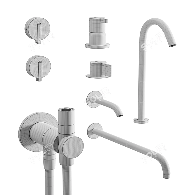 Luxury Italian Bathroom Collection 3D model image 2