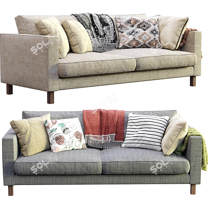 Modern Karlstad Sofa by Ikea 3D model image 3