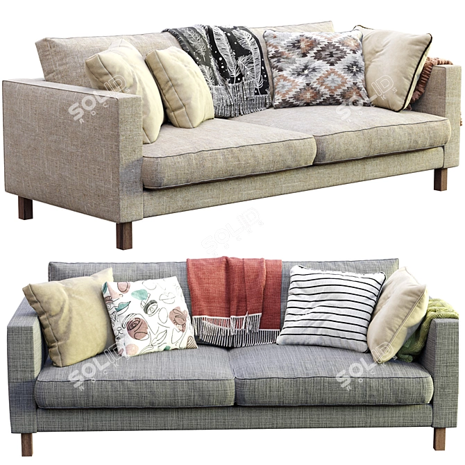 Modern Karlstad Sofa by Ikea 3D model image 4