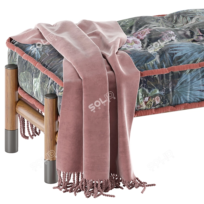 Etro Woodstock Ottoman: Luxury Home Interiors 3D model image 5