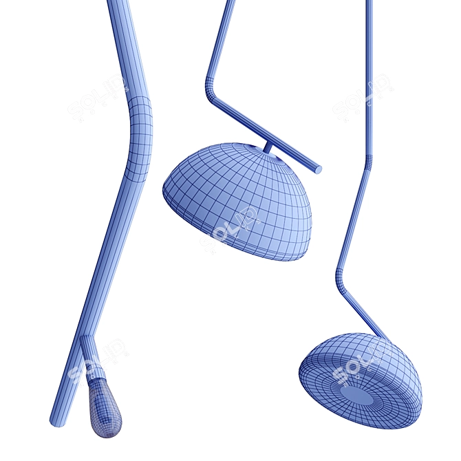 Italian Designer Sunset Pendant Lamp 3D model image 4