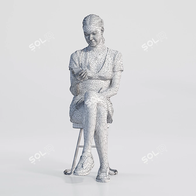 High-Quality 3D Character Model 3D model image 3