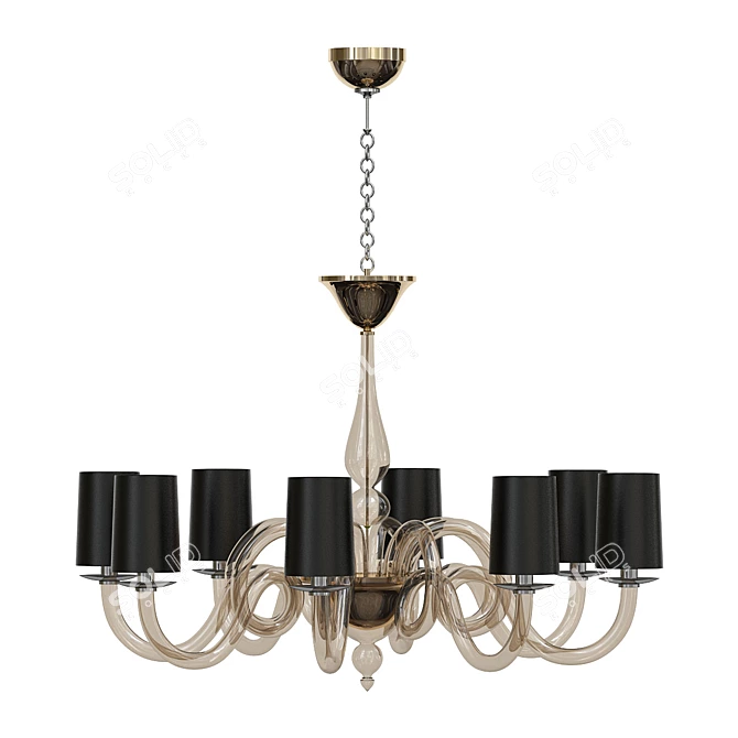 Elegant Cascade Chandelier – COLE 3D model image 1