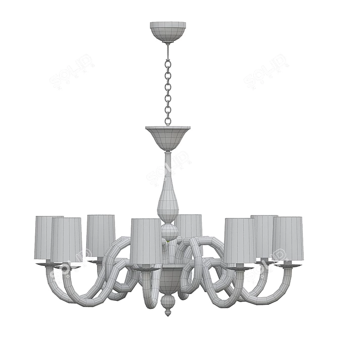 Elegant Cascade Chandelier – COLE 3D model image 2