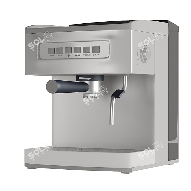 Espresso Machine Trio Set 3D model image 3