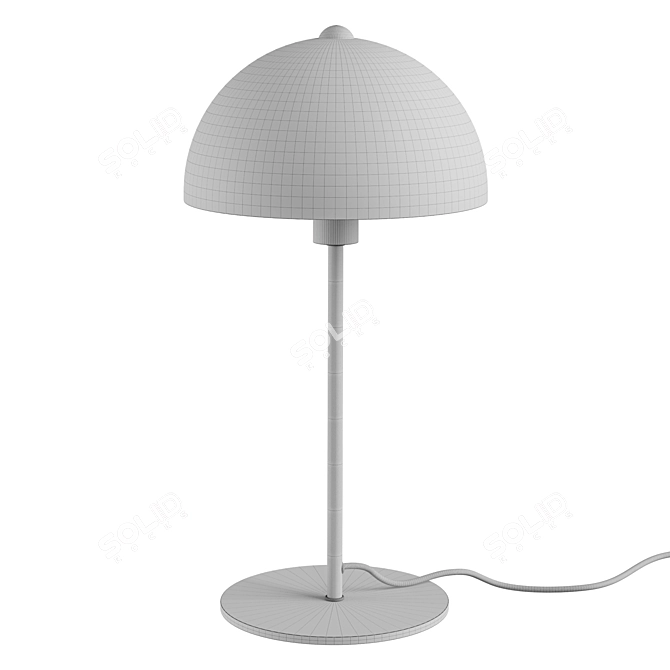 Retro-inspired Bonnet Table Lamp 3D model image 3