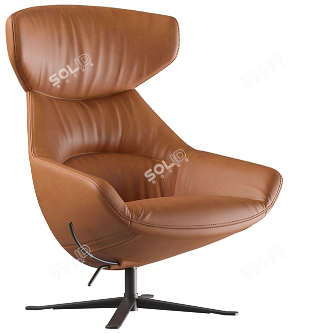 Contemporary Porto Chair Design 3D model image 2