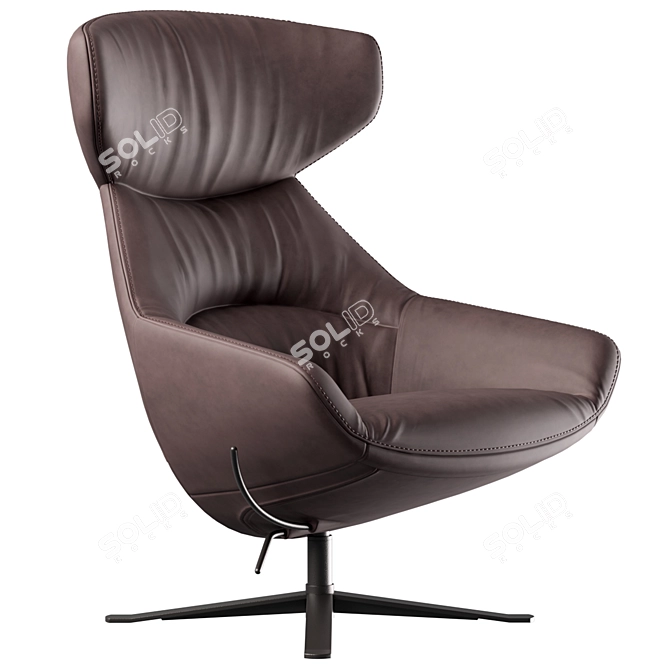 Contemporary Porto Chair Design 3D model image 3