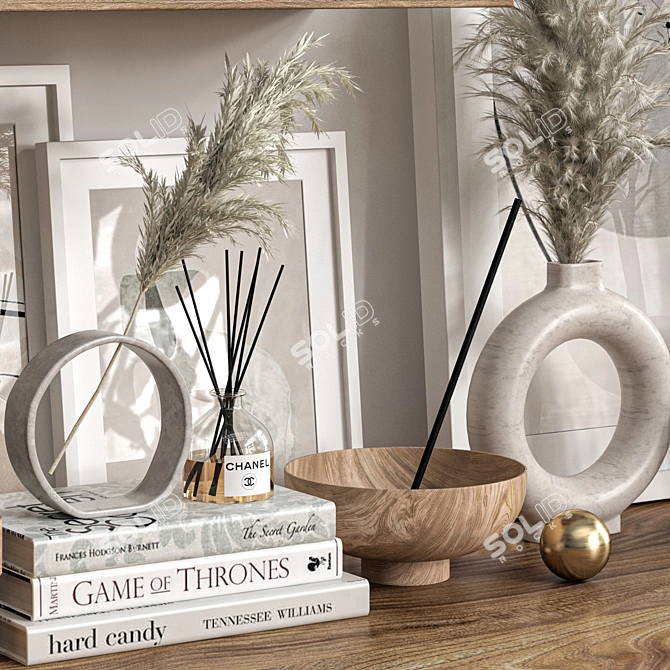 Multi-Format Shelf Decor Set 3D model image 3