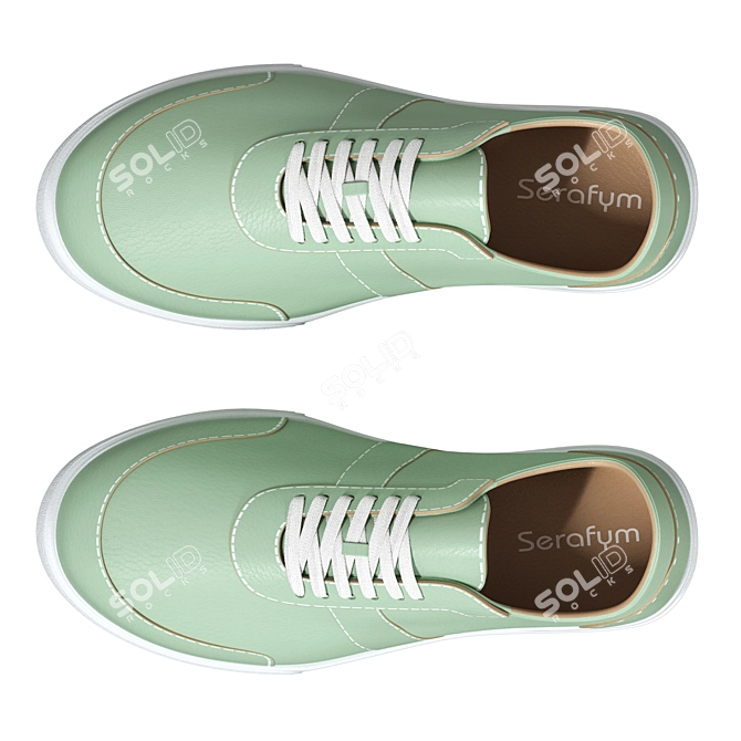 Rispetto 581585 Green Sneakers 3D model image 2