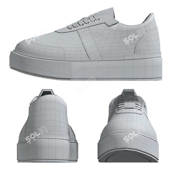 Rispetto 581585 Green Sneakers 3D model image 5