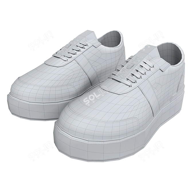 Rispetto 581585 Green Sneakers 3D model image 6