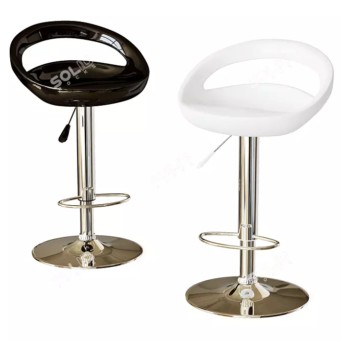 Smiley Bar Stool, Contemporary Design 3D model image 1