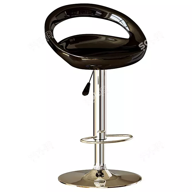 Smiley Bar Stool, Contemporary Design 3D model image 2
