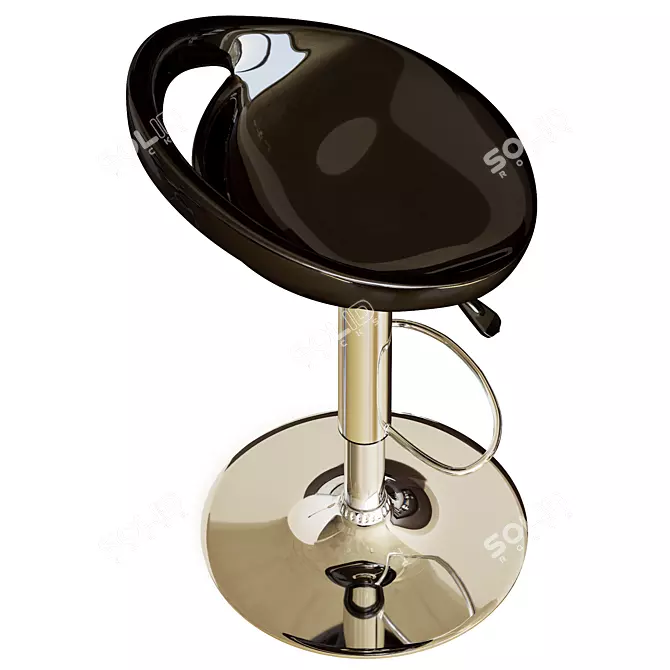 Smiley Bar Stool, Contemporary Design 3D model image 3