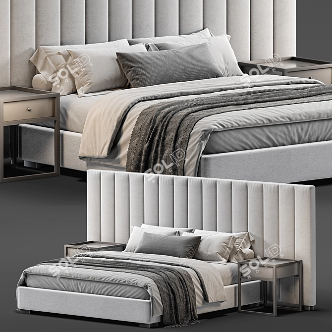 Modena Bed 3D Model Download 3D model image 1