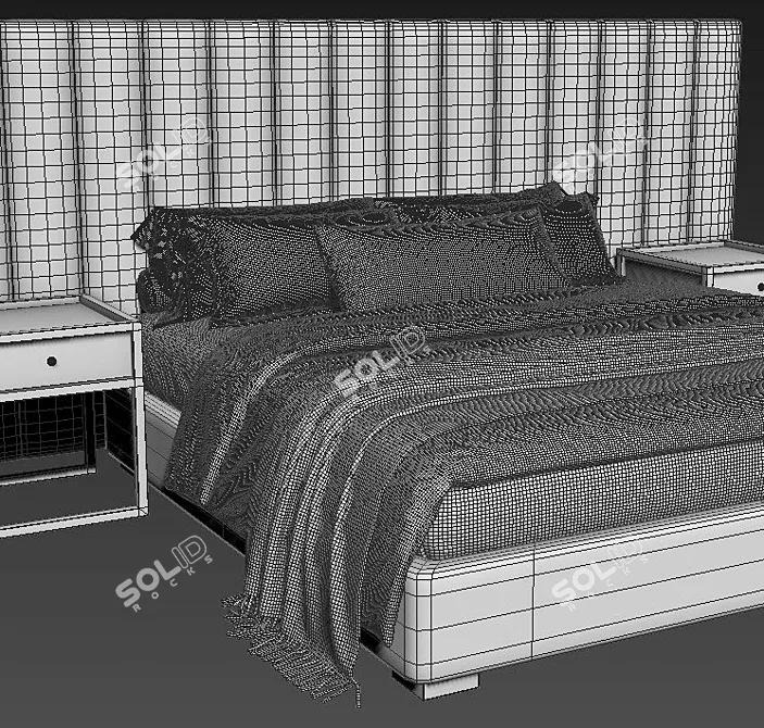 Modena Bed 3D Model Download 3D model image 4