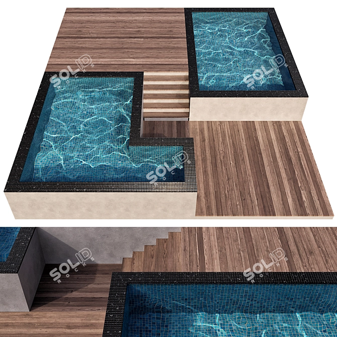 Crystal Clear Pool Model 3D model image 1