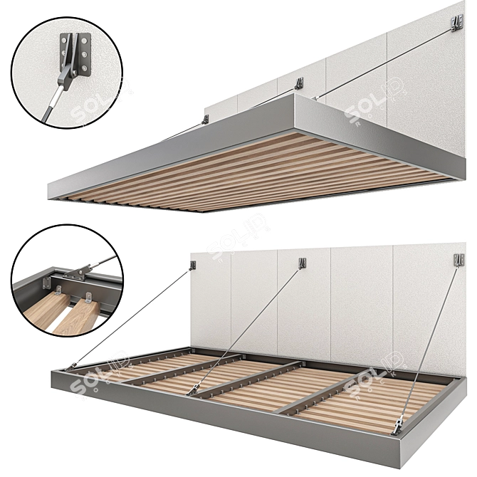 Sleek Adjustable Canopy 3D model image 1