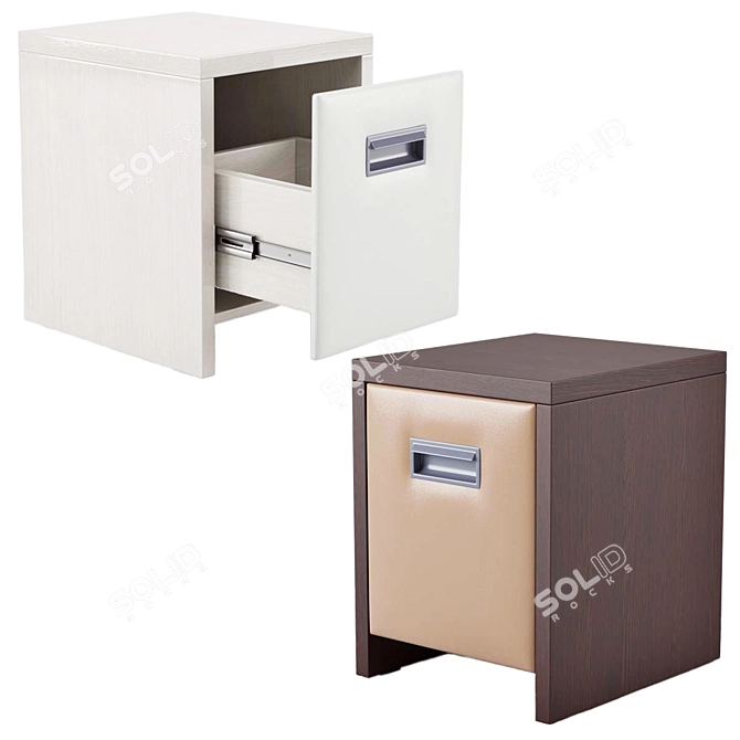 Slim Como/Veda Nightstand 3D model image 1