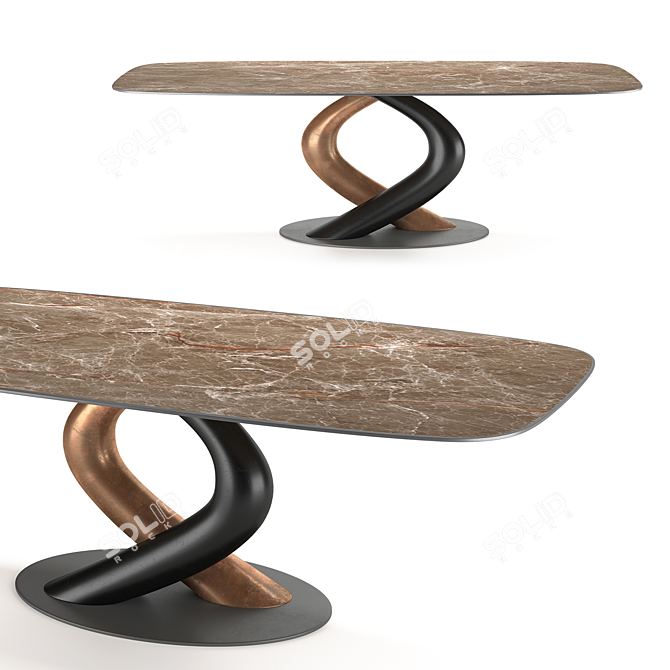 Giorgiocasa Embrace Table - 2400x1100mm 3D model image 2