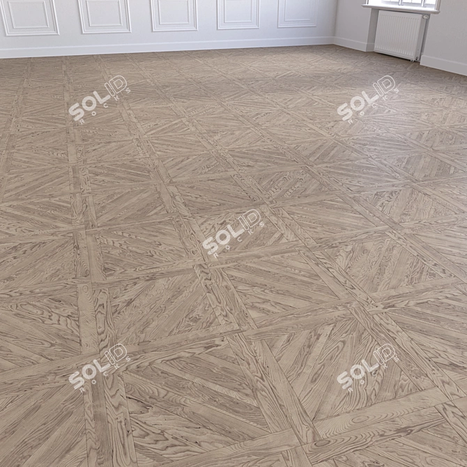 Wood Floor 3D Model Kit 3D model image 3