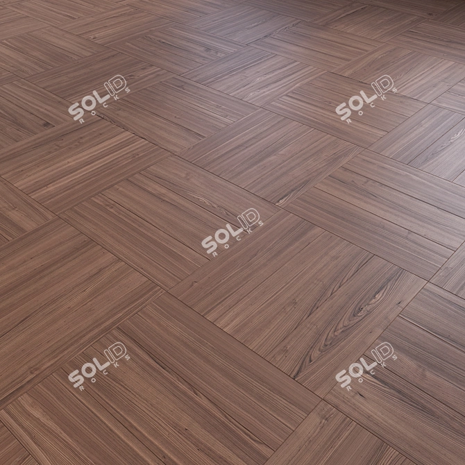 Wood Floor 3D Model Kit 3D model image 4