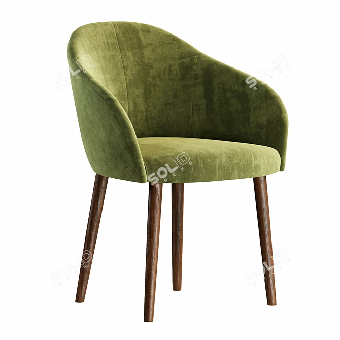 Lili Designer Dining Chair Home 3D model image 1